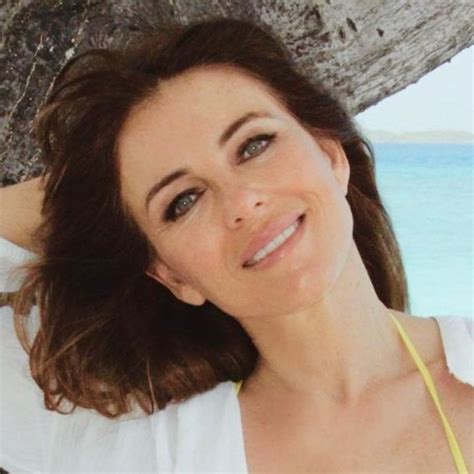 elizabeth hurley hot pics|Elizabeth Hurley’s new string bikini selfie might be her。